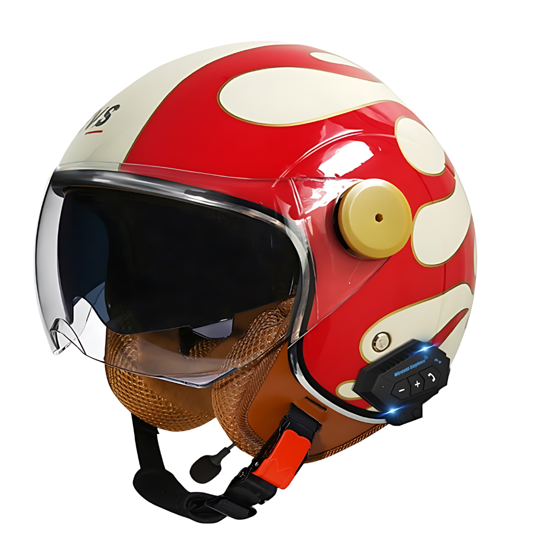 Casque de moto Jet Humans Motocubo Double Visor Cubetto Drapeau italien Vente en Ligne